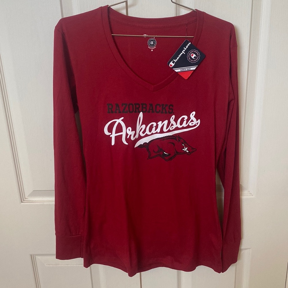 NWT Womens Arkansas Razorbacks Long Sleeve